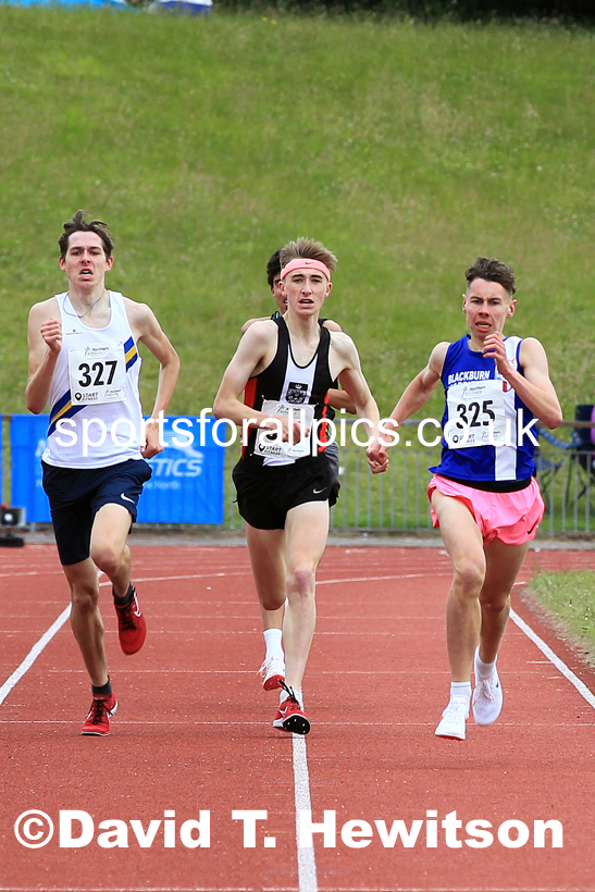 Mens under-20s 1500 metres, 2022 Northern Senior and Under-20 Champs., Wavertree Athletics Centre, Liverpool. Photo: David T. Hewitson/Sports for All Pics